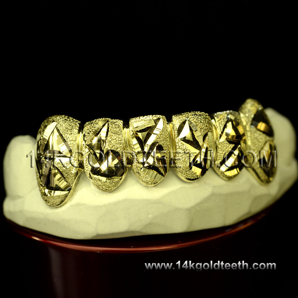 Bottom Yellow Gold Teeth Grillz - BY 20023
