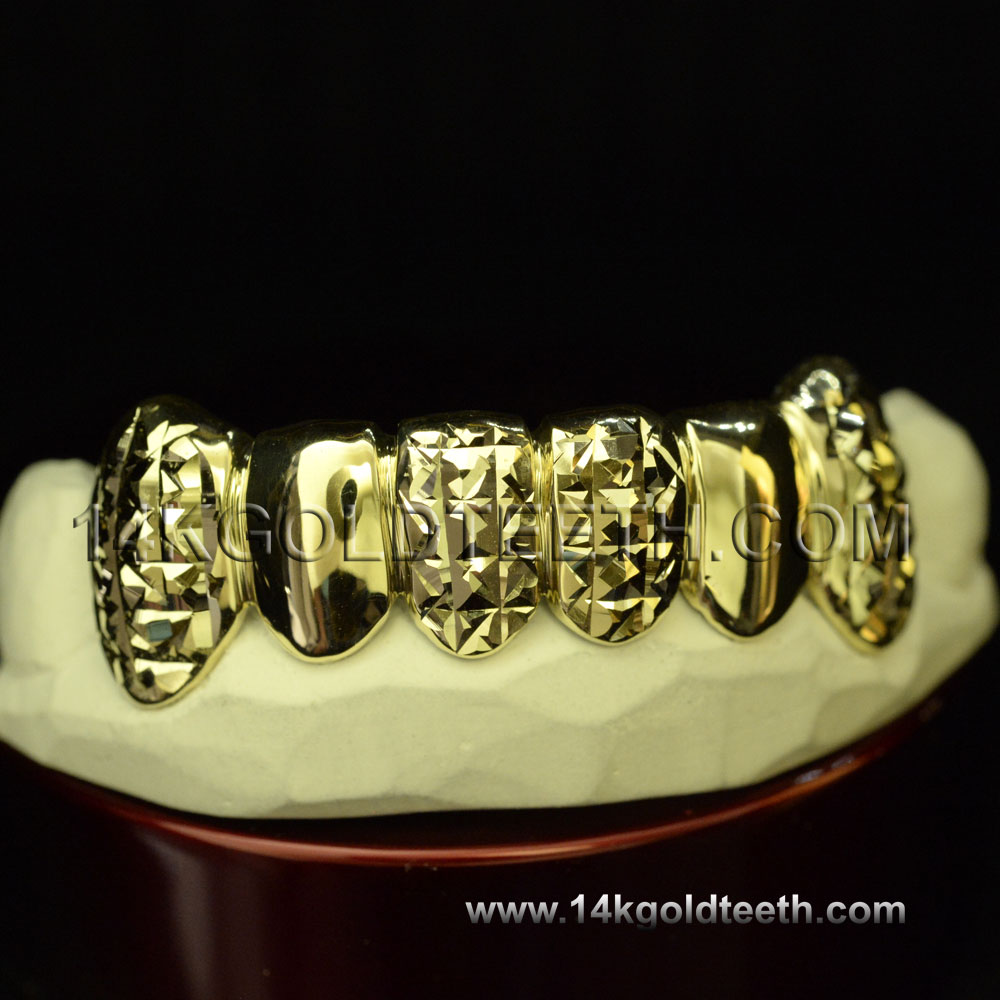 Bottom Yellow Gold Teeth Grillz - BY 20018
