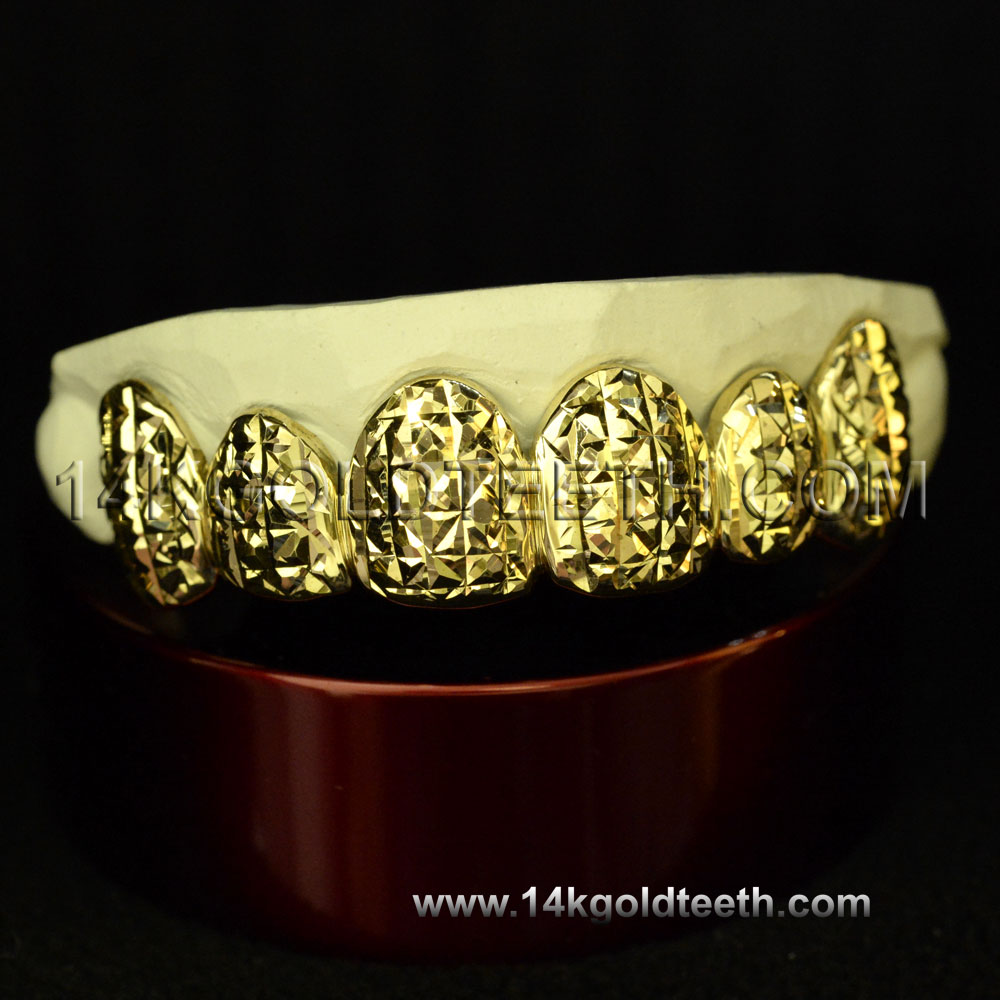 Top Yellow Gold Teeth Grillz - TY 10005