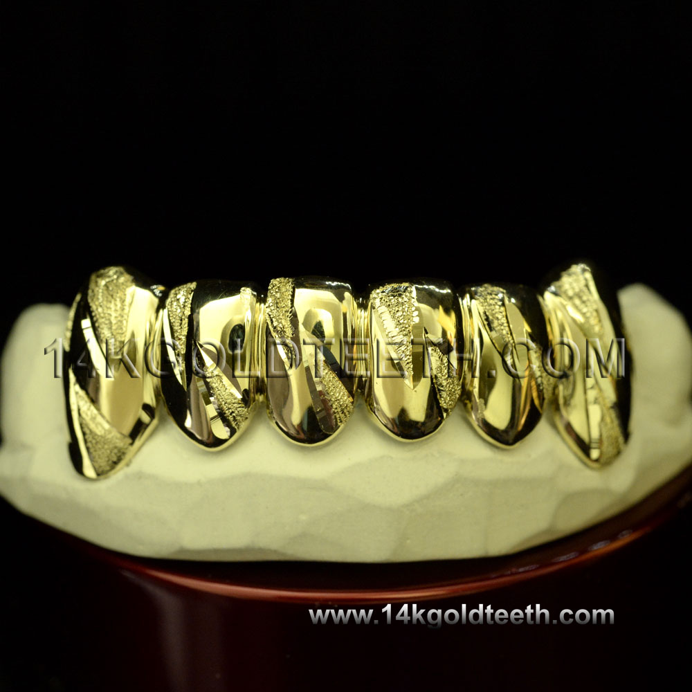 Bottom Yellow Gold Teeth Grillz - BY 20007
