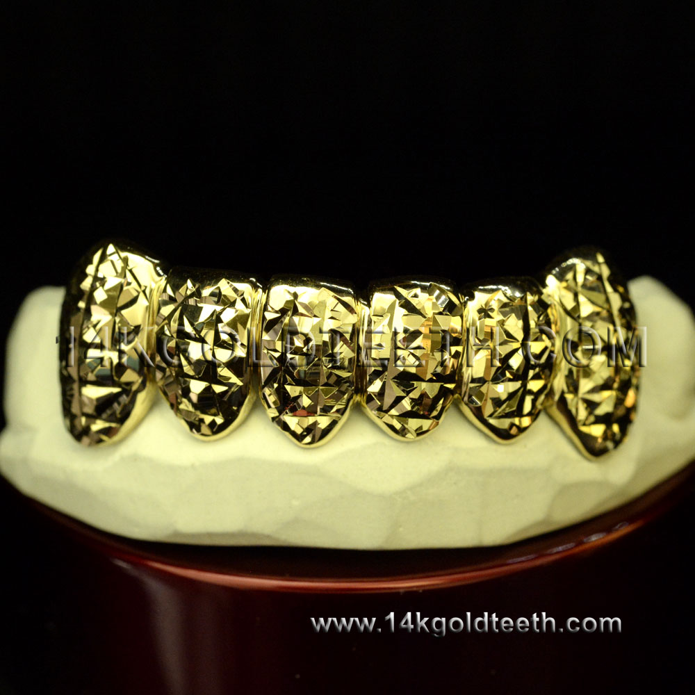 Bottom Yellow Gold Teeth Grillz - BY 20003