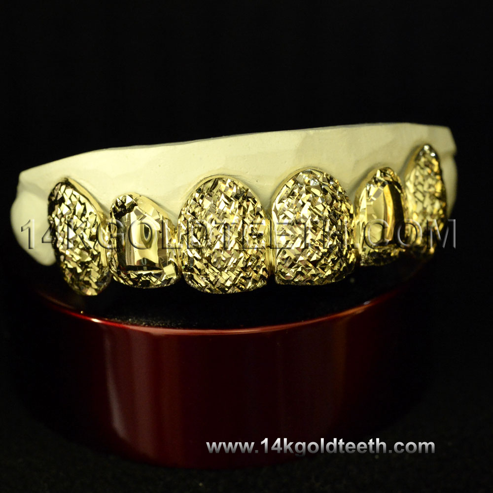 Top Yellow Gold Teeth Grillz - TY 10026