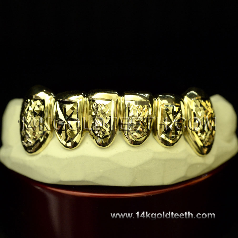 Bottom Yellow Gold Teeth Grillz - BY 20017