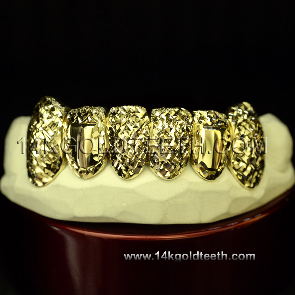 Bottom Yellow Gold Teeth Grillz - BY 20016