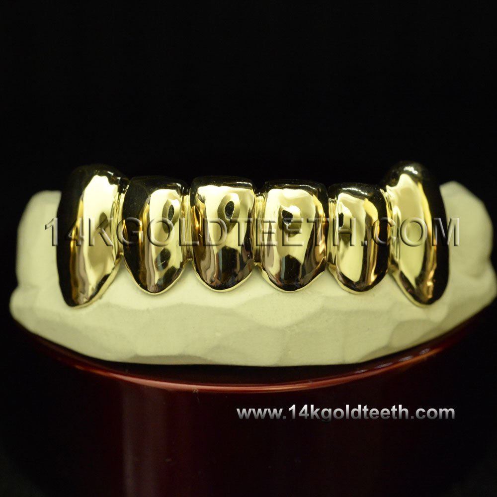 Bottom Yellow Gold Teeth Grillz - BY 20001