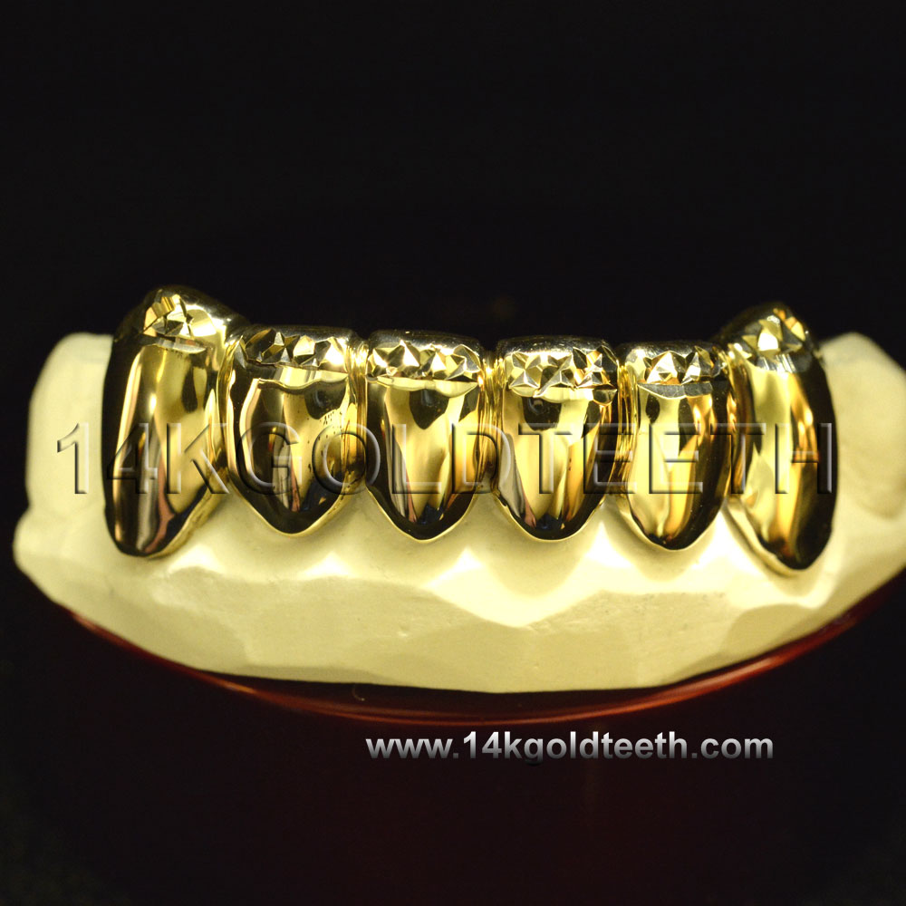 Bottom Yellow Gold Teeth Grillz - BY 20015