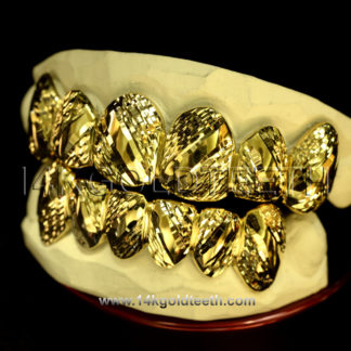 Top Yellow Gold Teeth Grillz - TY 10004
