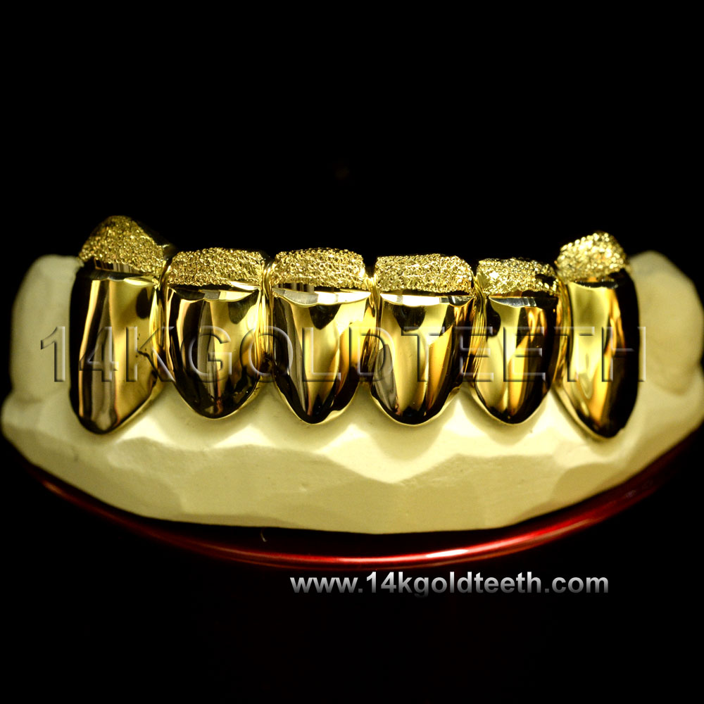 Bottom Yellow Gold Teeth Grillz - BY 20002