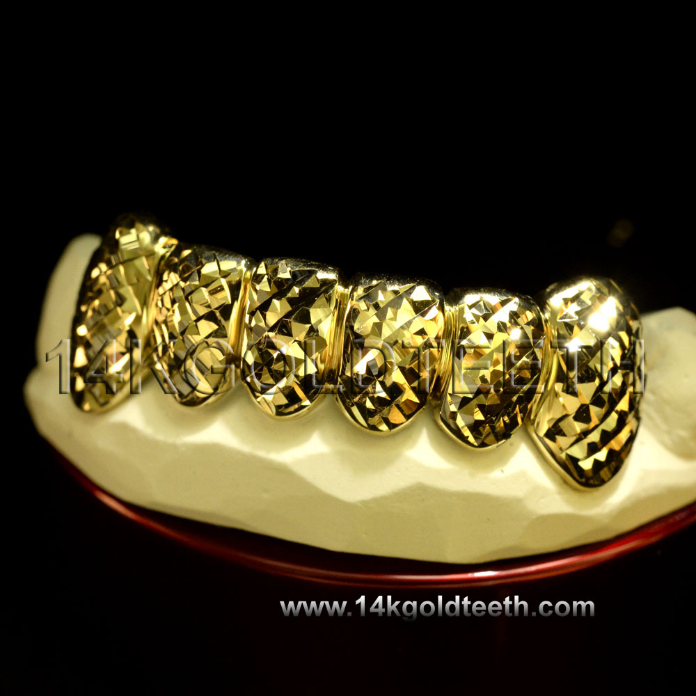 Bottom Yellow Gold Teeth Grillz - BY 20008