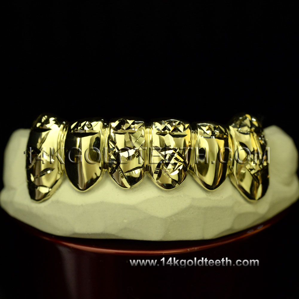 Bottom Yellow Gold Teeth Grillz - BY 20006
