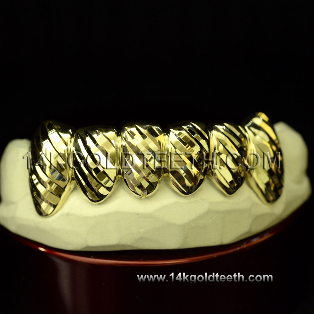 Bottom Yellow Gold Teeth Grillz - BY 20005