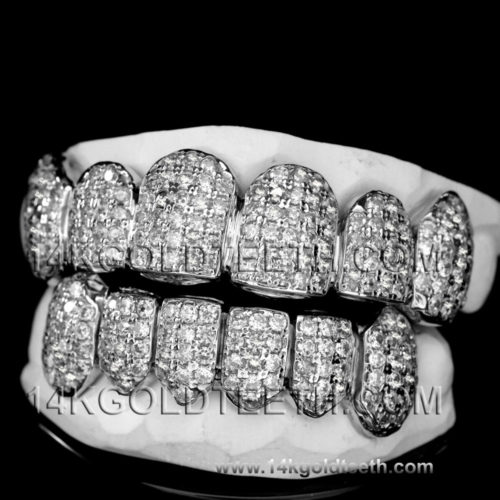 Iced Out Silver Grillz ICS 40305